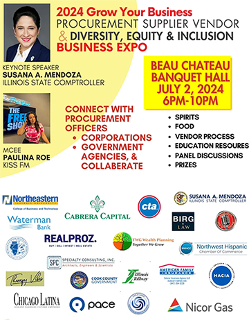 Image of promotional poster for the 2024 Procurement & Supplier DEI Grow Your Business Expo