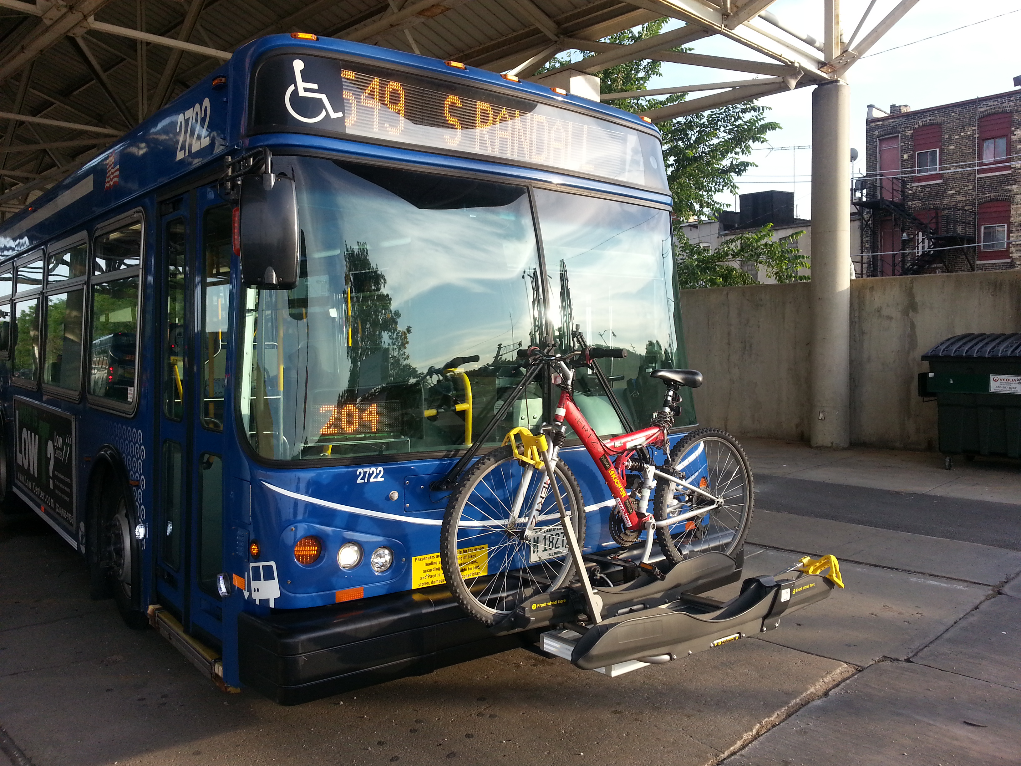 bike loaded on bus