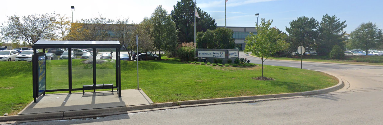Image of the entrance to DeVry University Park-n-Ride