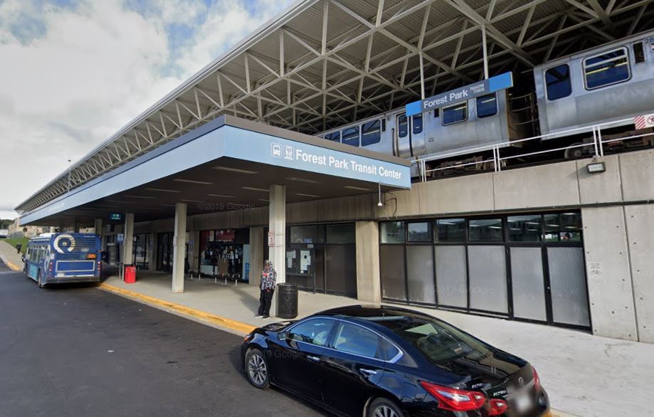 This is an image of the Forest Park Transit Center