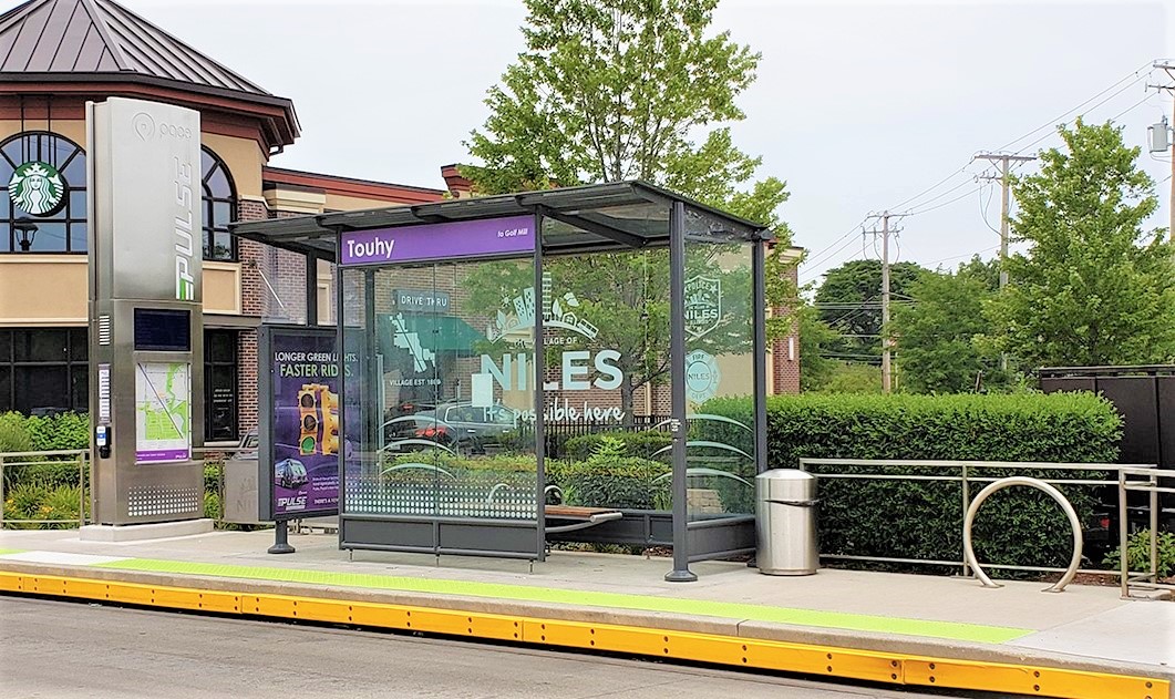 Image of Pulse Bus Station near Touhy Ave.
