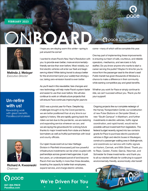 Image of the OnBoard Newsletter FEB 2023 sm cover