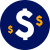 Displayed is a circular image with a dollar sign symbol