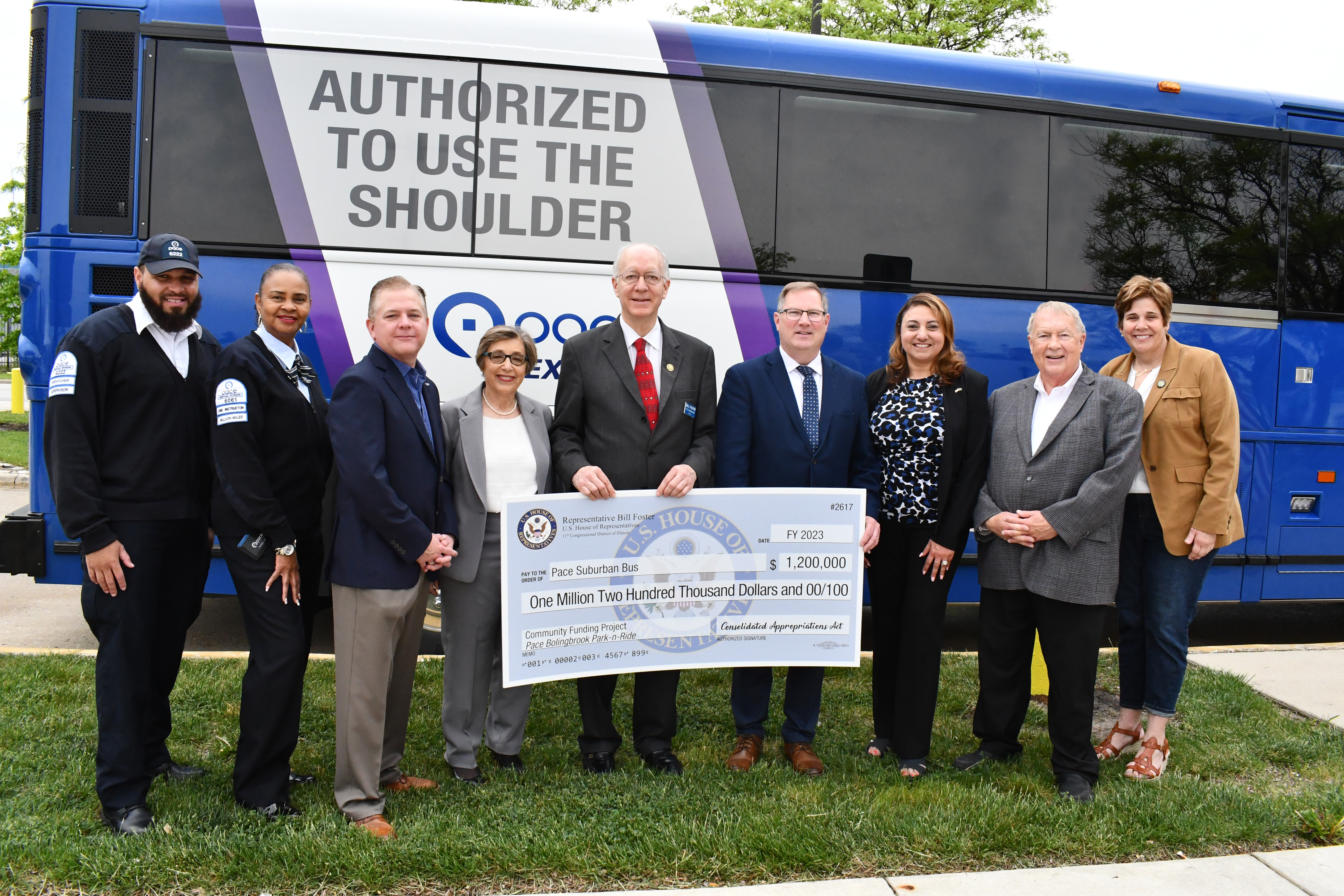 Image of Pace staff and Congressman Foster at event