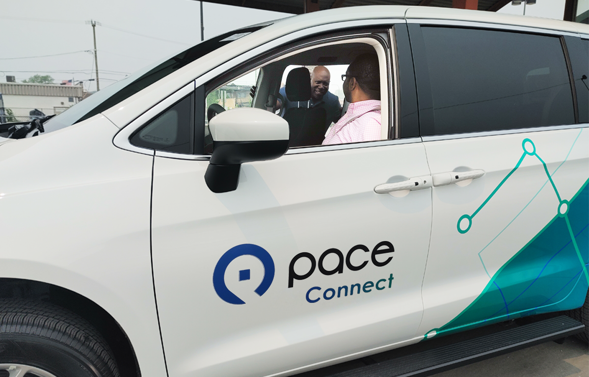 Pace Connect image of driver-passenger