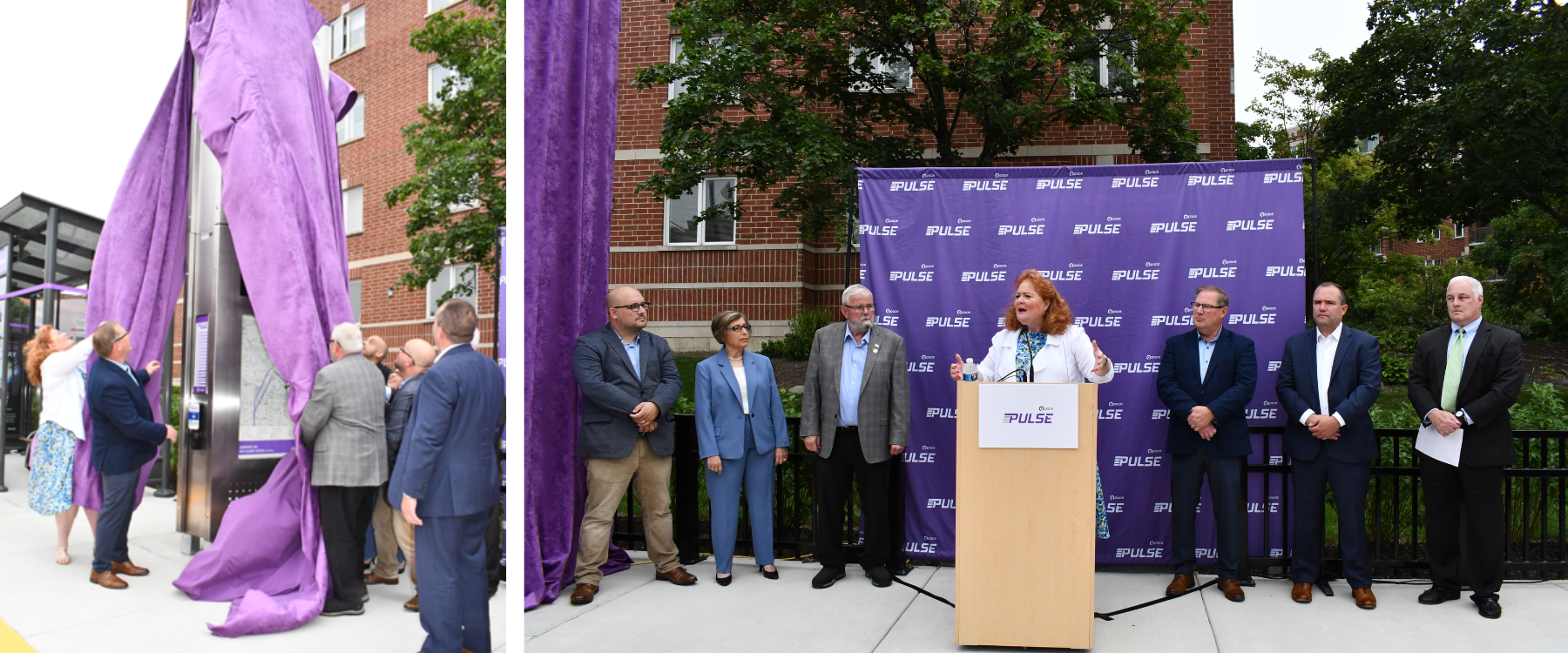 Images of the Pace Pulse Dempster Station Unveiling in Des Plaines