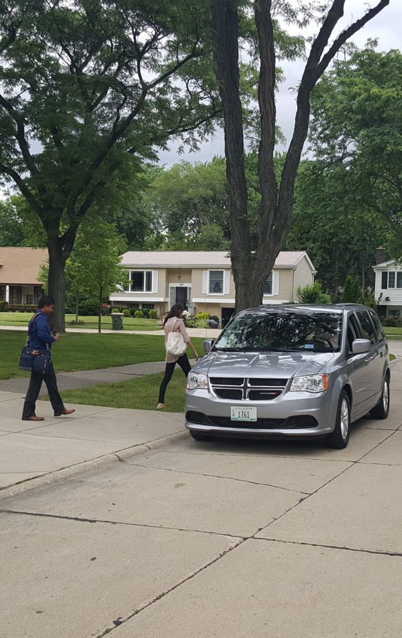 Vanpoolers Drive Together in a Pace Van.