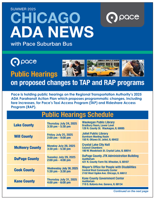 Image of the small cover of the ADA NEWS Chicago Summer 2025 newsletter