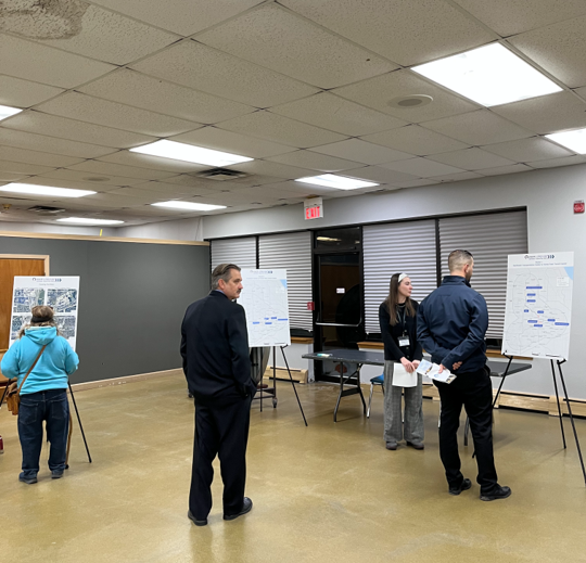 Image of attendees at I-290/I-88 study's Public Meeting #2 