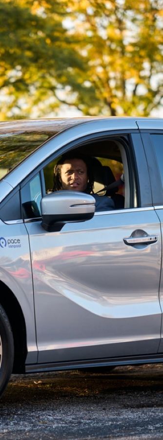 Van driver taking the group to work in a Pace Van.