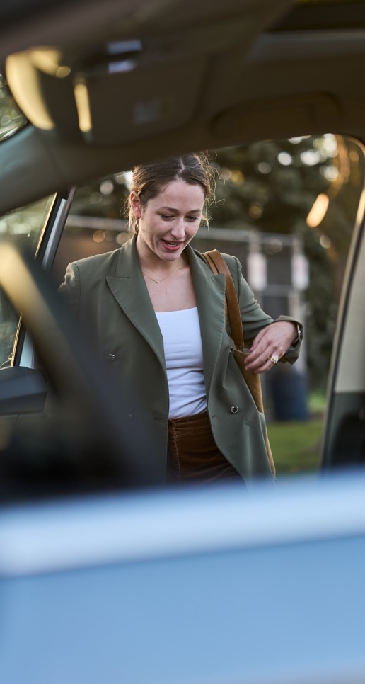 Vanpoolers Drive Together in a Pace Van.