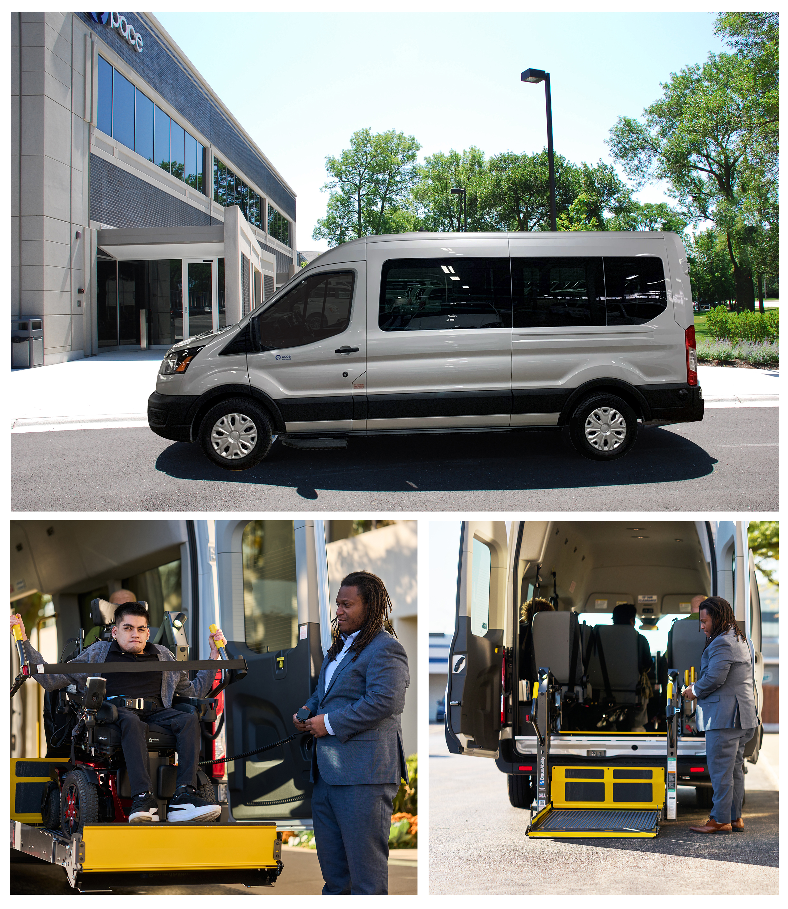 Wheelchair lifts are easy to use.
