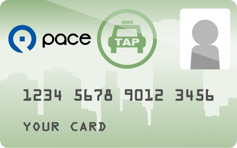 A rendering of a TAP card