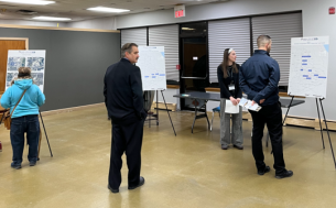 Image of attendees at I-290/I-88 study's Public Meeting #2 